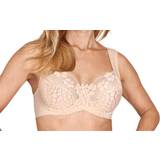 Miss Mary Jacquard and Lace Underwire Bra - Beige