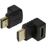 High Speed with Ethernet (4K) - Kabeladaptere Kabler LogiLink AH0007 90° Angle HDMI - HDMI M-F Adapter