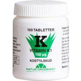 Kalcium Fedtsyrer Natur Drogeriet K1 Vitamin 100 stk