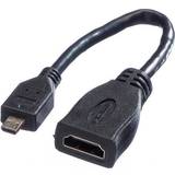 Value HDMI-kabler - Han – Hun Value HDMI - Micro HDMI M-F 0.2m