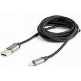 Guld - USB A-Lightning - USB-kabel Kabler Gembird Cotton Braided USB A - Lightning 2.0 1.8m