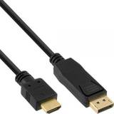 DisplayPort-DisplayPort - HDMI-kabler - Han - Han InLine DisplayPort - HDMI 1.5m