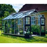 Fritstående drivhuse Juliana Premium 13m² 3mm Aluminium Hærdet glas