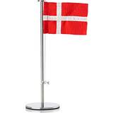 Rød Brugskunst Zone Denmark Flagstang Dekorationsfigur 18cm