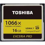 Toshiba USB 3.1 (Gen 2) Hukommelseskort & USB Stik Toshiba Exceria Pro C501 Compact Flash UDMA 7 160/150MB/s 16GB (1066x)