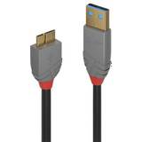 Lindy USB-kabel Kabler Lindy Anthra Line USB A-USB Micro-B 3.0 0.5m