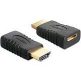 Guld - HDMI Mini Kabler DeLock 65262 HDMI - Mini HDMI M-F Adapter