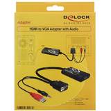 DeLock HDMI - USB A/3.5mm/VGA M-F 0.2m