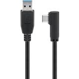 3,0 - Rund - USB-kabel Kabler Goobay USB A - USB C 3.0 Angled M-M 3m