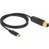 3.1 (gen.2) - Guld Kabler DeLock SuperSpeed USB B-USB C 3.1 Gen 2 1m
