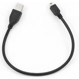 Gembird Grå - USB-kabel Kabler Gembird USB A - USB Mini-A 2.0 0.3m