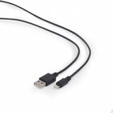 Gembird Sort - USB-kabel Kabler Gembird USB A - Lighting 2.0 1m