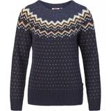 Blå - Uld Tøj Fjällräven Övik Knit Sweater W - Dark Navy