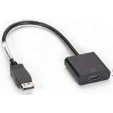 Black Box DisplayPort-kabler - Sort Black Box HDMI-DisplayPort M-F 0.3m
