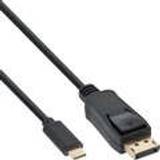 3,1 - DisplayPort-kabler - Rund InLine USB C-DisplayPort 1m