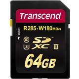 64 GB - SDXC Hukommelseskort & USB Stik Transcend 700S SDXC Class 10 UHS-II U3 V90 285/180MB/s 64GB