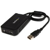 Han – Hun - USB-kabel Kabler StarTech USB A - VGA M-F 0.5 0.5m