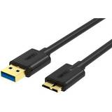 Unitek 3,0 Kabler Unitek USB A-USB Micro-B 3.0 1m