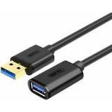 Unitek Guld Kabler Unitek USB A-USB A 3.0 M-F 2m