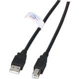 LSZH - Rund - USB-kabel Kabler EFB Elektronik LSZH USB A - USB B 2.0 0.5m