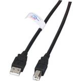 LSZH - Rund - USB-kabel Kabler EFB Elektronik LSZH USB A - USB B 2.0 1m