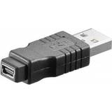 2.0 - USB B mini Kabler Goobay USB A-USB Mini-B 2.0 M-F Adapter