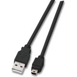 EFB Elektronik Grå - USB-kabel Kabler EFB Elektronik Classic USB A-USB Mini-B 2.0 1.8m