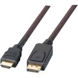 EFB Elektronik DisplayPort-kabler - Skærmet EFB Elektronik DisplayPort - HDMI 1m