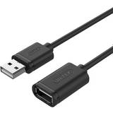 Unitek USB-kabel Kabler Unitek USB A-USB A 2.0 M-F 3m