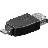 2.0 - USB A micro Kabler Goobay Hi-Speed USB A-USB Micro-A 2.0 M-F Adapter