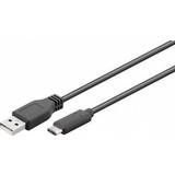 Hvid - USB-kabel Kabler Goobay USB A - USB C 2.0 M-M 0.5m