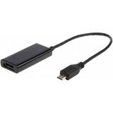 Gembird USB-kabel Kabler Gembird USB B Micro - HDMI M-F 0.2m