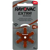 Brun Batterier & Opladere Rayovac Extra Advanced 312 6-pack