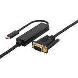 3.1 (gen.2) - Han - Han - VGA-kabler Deltaco Gold USB C-VGA 5m