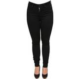 26 - Bomuld - Dame Bukser & Shorts Levi's Mile High Super Skinny Jeans - Black Galaxy