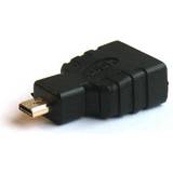 HDMI Micro - Sort Kabler Savio HDMI - Micro HDMI M-F 1.4 Adapter