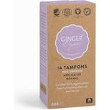 Uparfumerede Tamponer Ginger Organic Tamponer med Indføringshylster Normal 14-pack