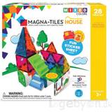 Plastlegetøj Byggelegetøj Magna-Tiles House 28pcs