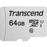 64 GB Hukommelseskort Transcend 300S microSDXC Class 10 UHS-I U1 95/45MB/s 64GB +Adapter