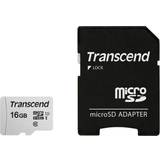 16 GB - microSDHC Hukommelseskort Transcend 300S microSDHC Class 10 UHS-I U1 95/45MB/s 16GB +Adapter