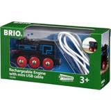 Legetøjsbil BRIO Genopladeligt lokomotiv m/mini USB-kabel 33599