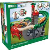 Trælegetøj Tog BRIO Lift & Load Warehouse Set 33887