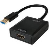LogiLink Kabler LogiLink USB A - HDMI M-F Adapter