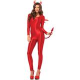 Damer - Morphsuit Dragter & Tøj Kostumer Leg Avenue Spandex Catsuit Red