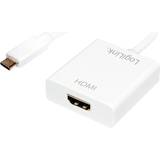 LogiLink USB C - HDMI M-F 0.1m