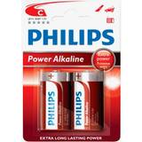 Philips C (LR14) Batterier & Opladere Philips LR14P2B 2-pack