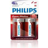 Philips Alkalisk Batterier & Opladere Philips LR20P2B 2-pack