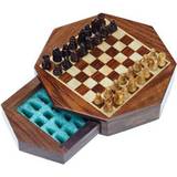 Rejseudgave Brætspil Chess Set Octagon Travel