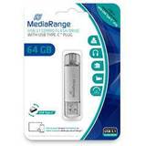 MediaRange Hukommelseskort & USB Stik MediaRange MR937 64GB USB 3.1 Type-A/Type-C