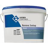 10 liter hvid vægmaling Sigma Coatings Renova Isotop Vægmaling, Loftmaling Hvid 10L